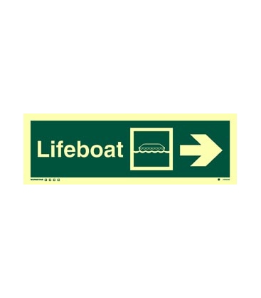 4305 Lifeboat + symbol + arrow right