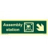 4327 Assembly station + symbol + arrow diagonally down right