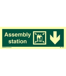 4329 Assembly station + symbol + arrow down on right