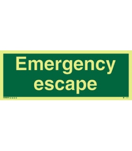 4345 Emergency escape - text only
