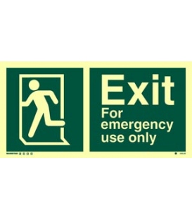 4382 Exit for emergency use with running man on left