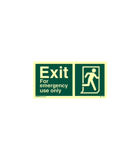 4383 Exit for emergency use with running man on right