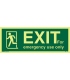 4412 EXIT for emergency use only + Running man on left 