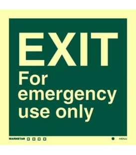 4424 EXIT - For emergency use only - text only 