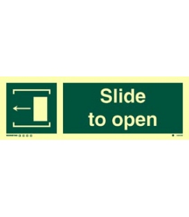 4482 Slide to open + arrow and symbol to left