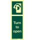 4490 Turn to open (anticlockwise)