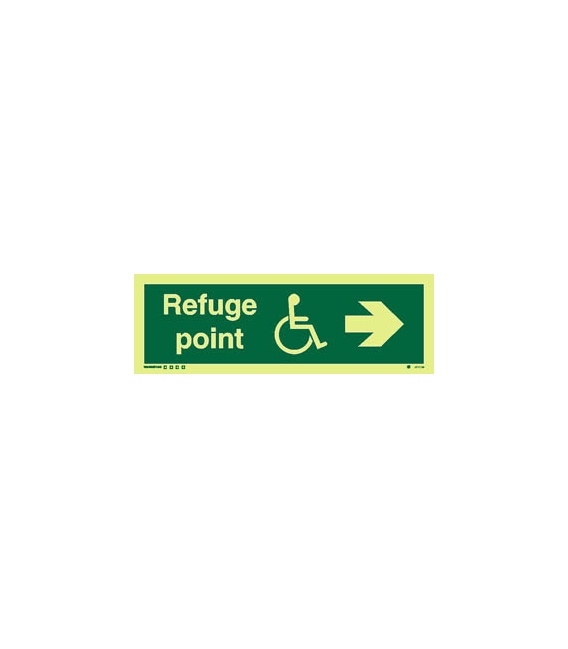 4815 Refuge point + disabled symbol + arrow right