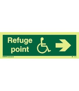 4815 Refuge point + disabled symbol + arrow right