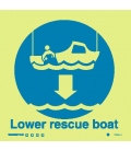 5105 Lower rescue boat