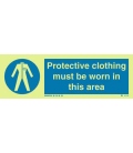 5677 Protective clothing must be worn in this area + symbol