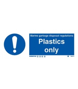 5690 Marine garbage disposal regulations - Plastics only