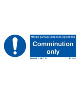 5694 Marine garbage disposal regulations - Comminution only