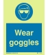 5715 Wear goggles + symbol