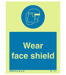 5716 Wear face shield + symbol