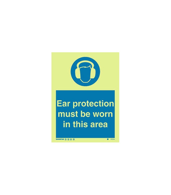 5721 Ear protection must be worn in this area + symbol