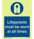 5742 Lifejackets must be worn at all times + symbol