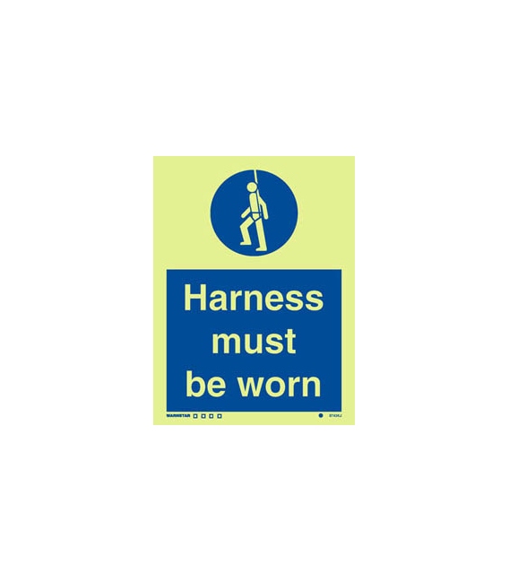 5743 Harness must be worn + symbol