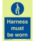 5743 Harness must be worn + symbol
