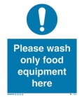 5759 Please wash only food equipment here.