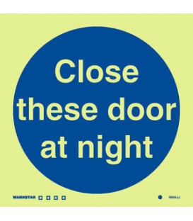 5804 Close these doors at night