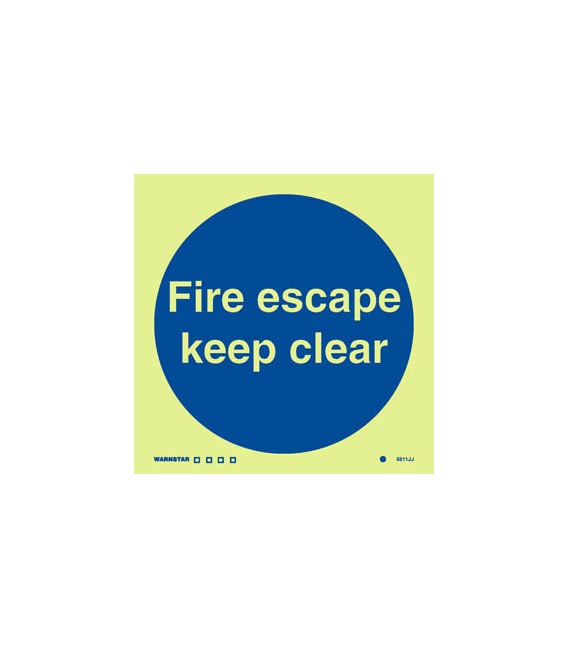 5811 Fire escape keep clear