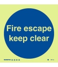 5811 Fire escape keep clear