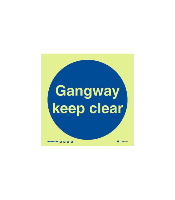 5812 Gangway keep clear