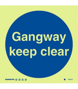 5812 Gangway keep clear