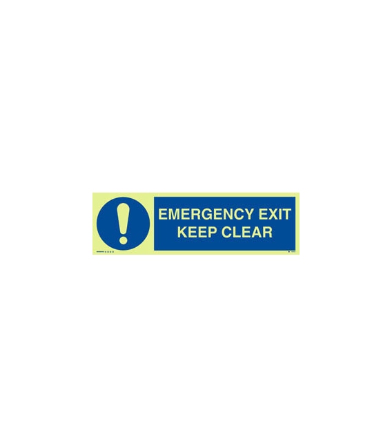 5830 Emergency exit, keep clear