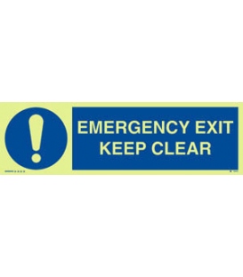 5830 Emergency exit, keep clear