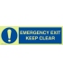 5830 Emergency exit, keep clear