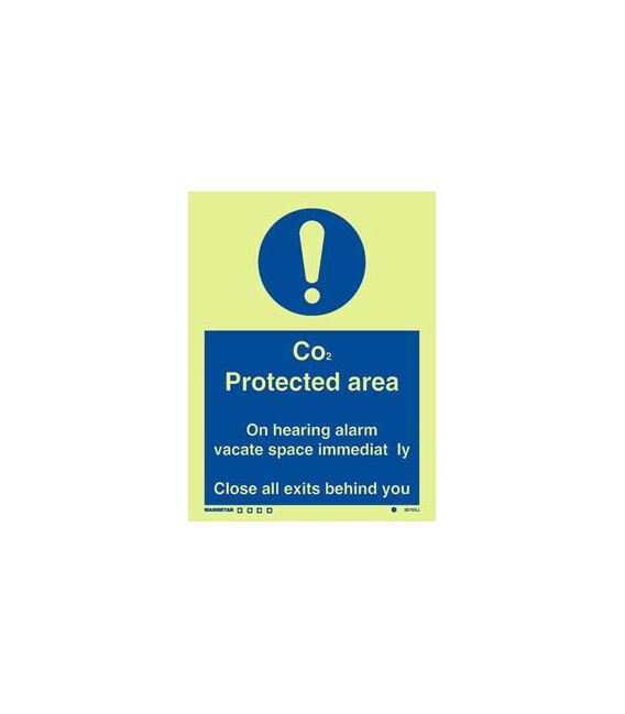 5876 Co2 protected area. On hearing alarm vacate space.. + !
