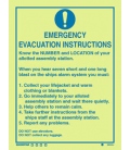 5903 Emergency evacuation instructions