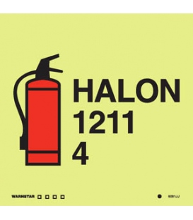 6081 4kg Halon1211 fire extinguisher