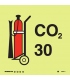 6086 30 kg Wheeled CO2 fire extinguisher