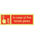 6143 In case of fire break glass + symbol