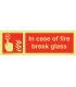 6143 In case of fire break glass + symbol