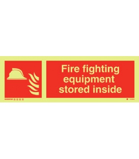 6149 Fire fighting equipment stored inside + symbol