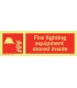 6149 Fire fighting equipment stored inside + symbol