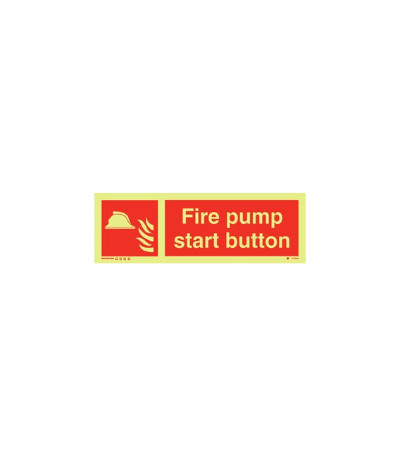 6159 Fire pump start button + symbol