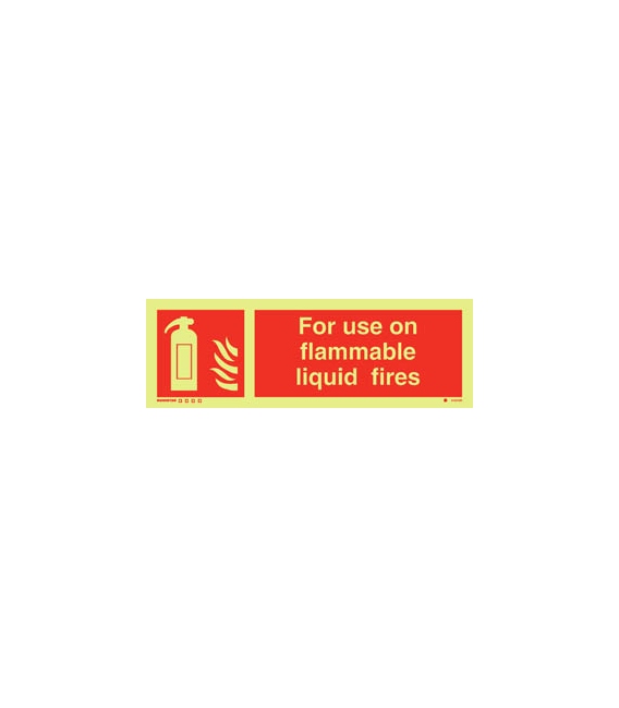 6164 For use on flammable liquid fires + symbol
