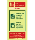 6431 Foam fire extinguisher (including class pictos)