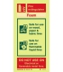 6431 Foam fire extinguisher (including class pictos)