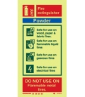 6432 Powder fire extinguisher (including class pictos)