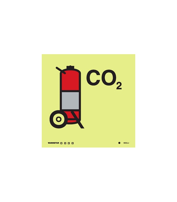 6852 Co2 wheeled fire extinguisher
