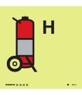 6853 Halon wheeled fire extinguisher