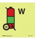 6856 Water wheeled fire extinguisher