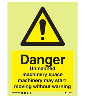 7542 Danger Unmanned machinery space …