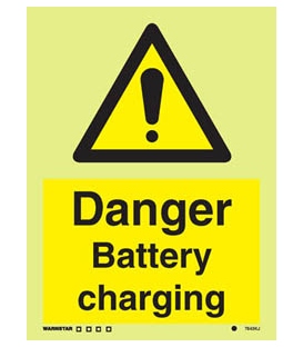 7543 Danger Battery Charging