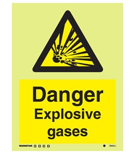7582 Danger Explosive gases